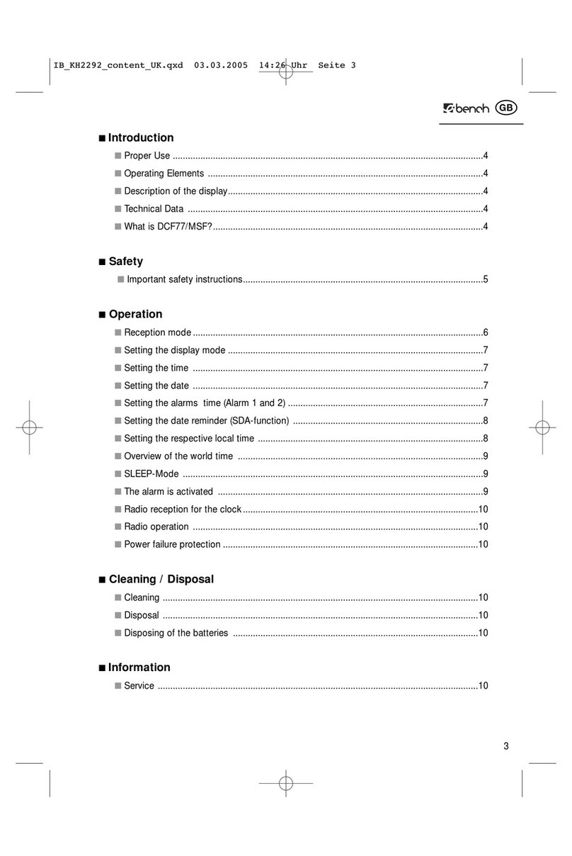 E-Bench KH 2294 User manual