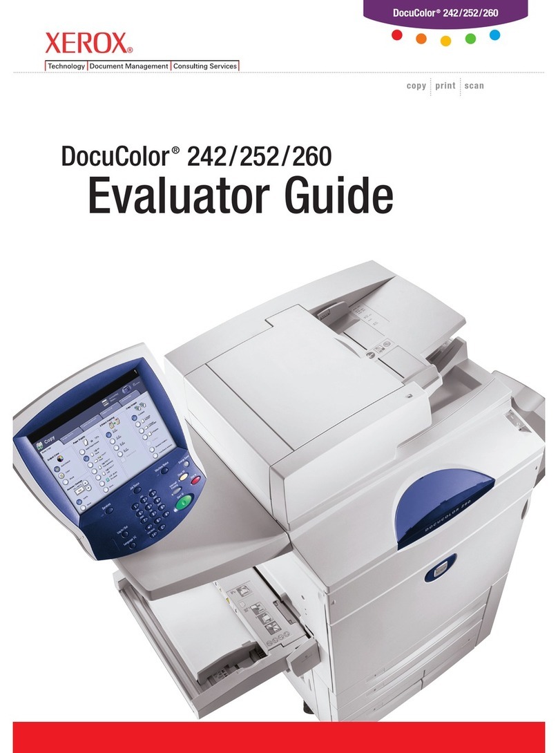 Xerox DocuColor 242 User manual Xerox DocuColor 242 User manual