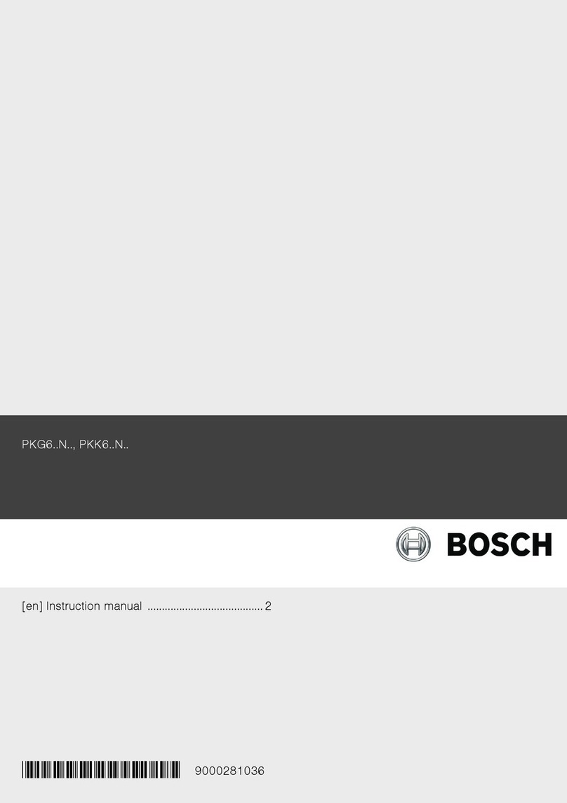 Bosch PKK6..N series User manual