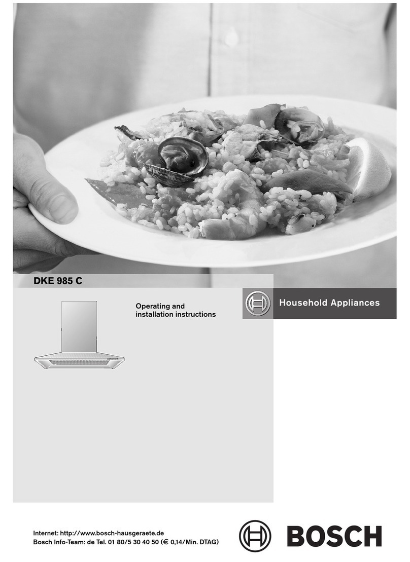 Bosch DKE 985 C Operating and installation instructions