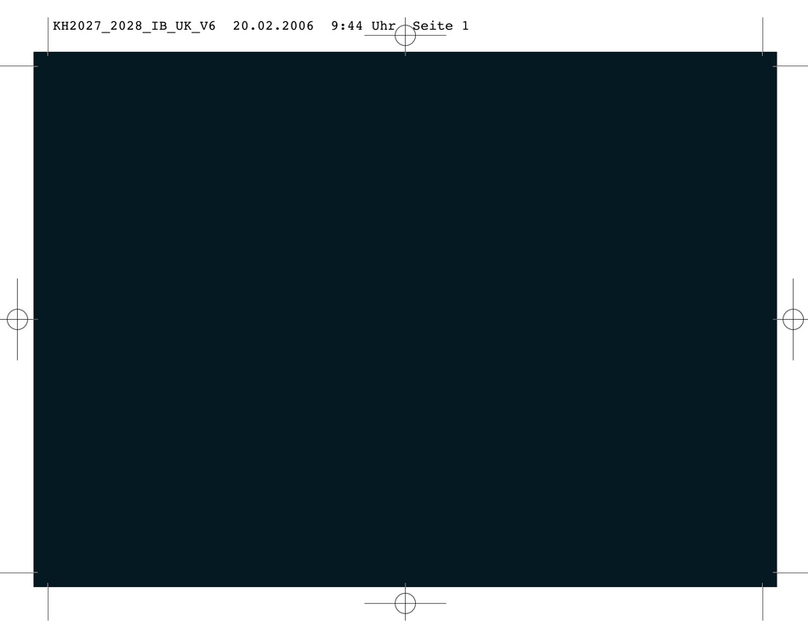 E-Bench KH 2027 operating manual