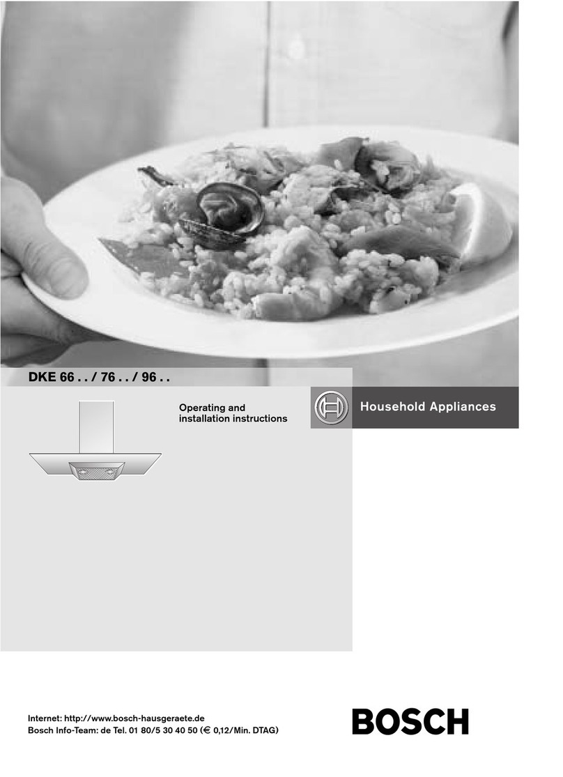 Bosch DKE 66 . . Operating and installation instructions