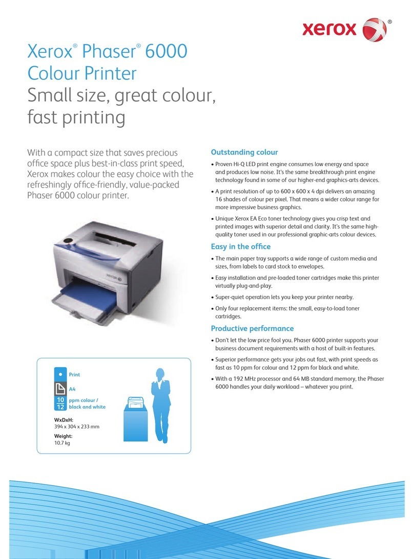 Xerox Phaser 6000 User manual Xerox Phaser 6000 User manual