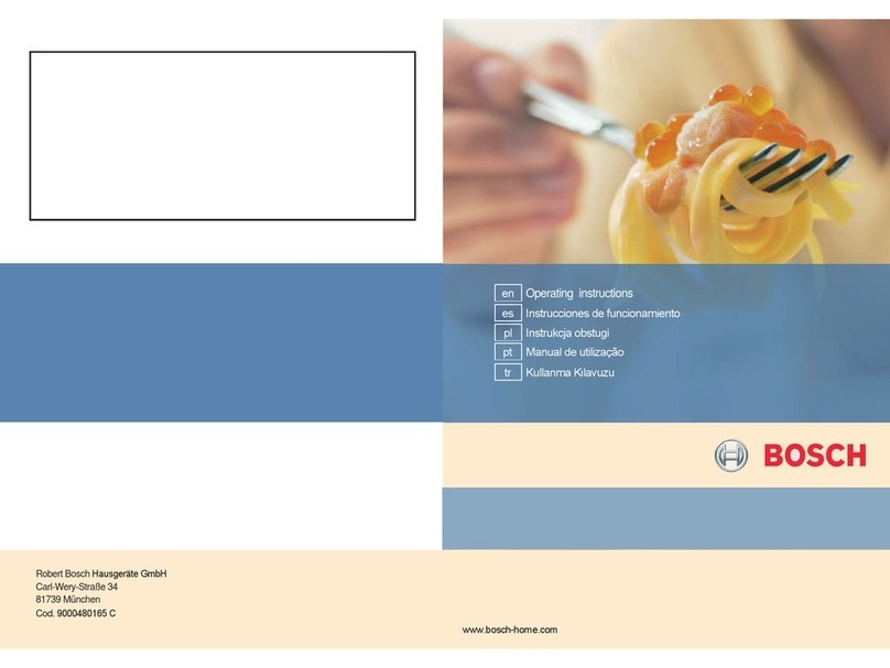 Bosch Cooker Hob User manual