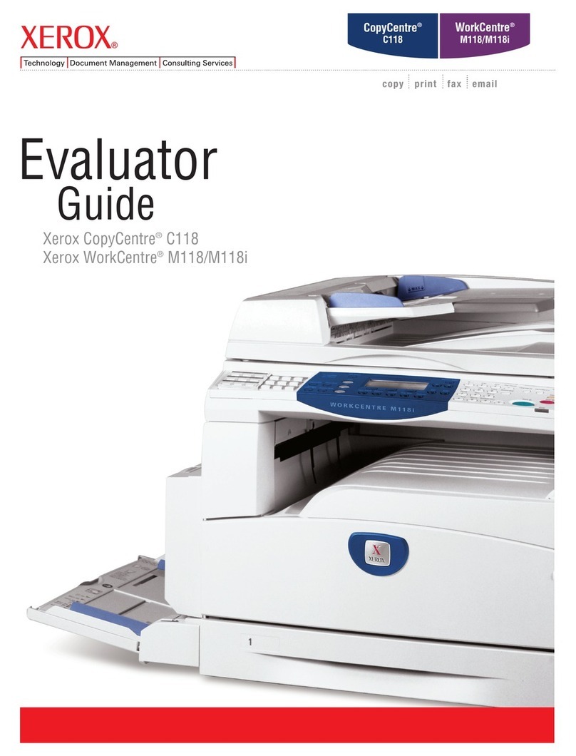 Xerox Copycentre C118 User manual