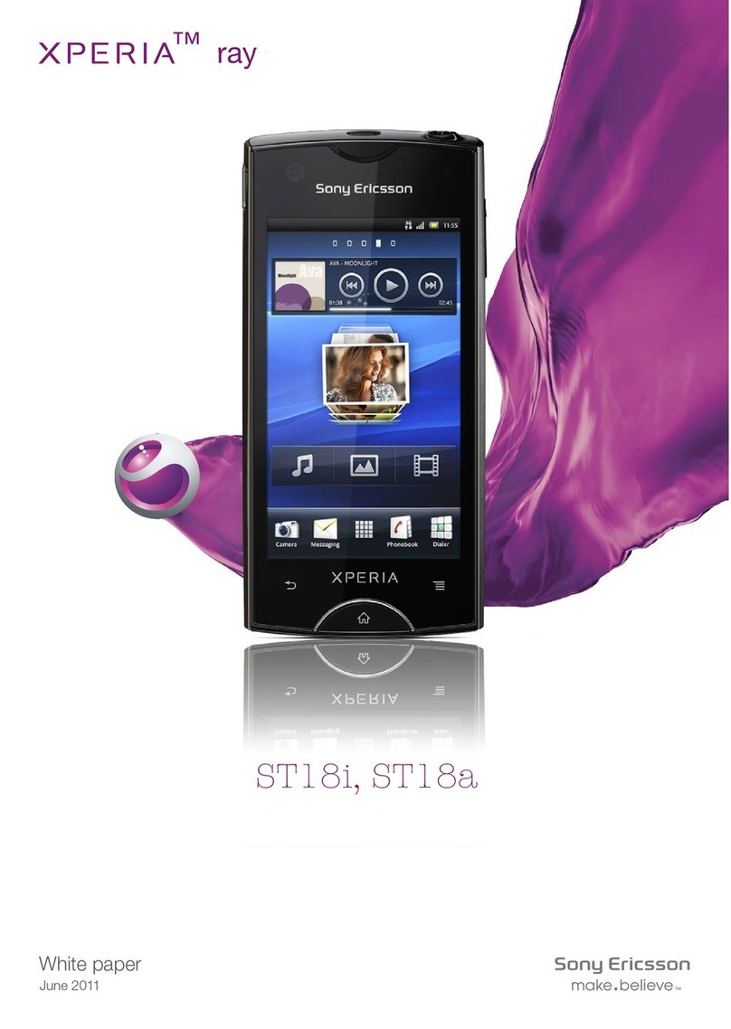 Sony Ericsson Xperia Ray Quick reference guide