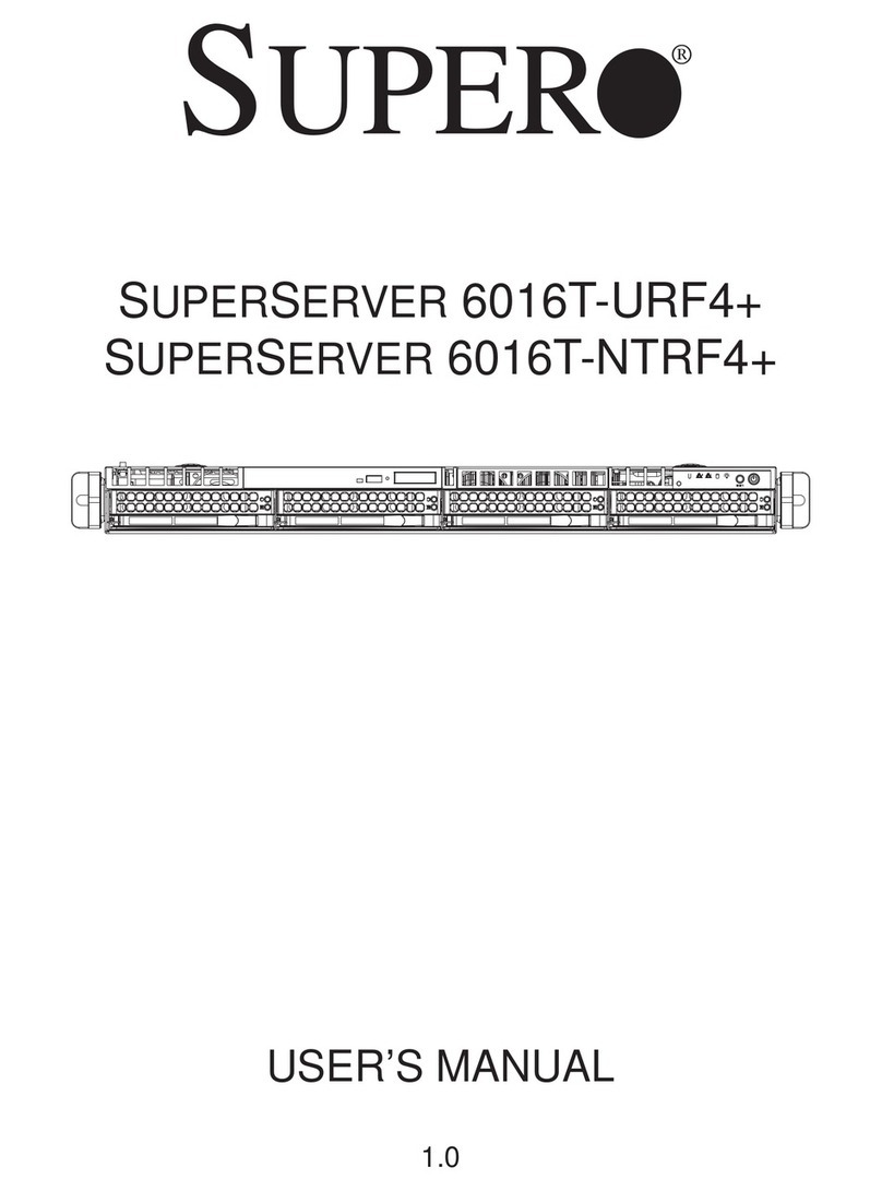 Supero SUPERSERVER 6016T-URF4+ User manual