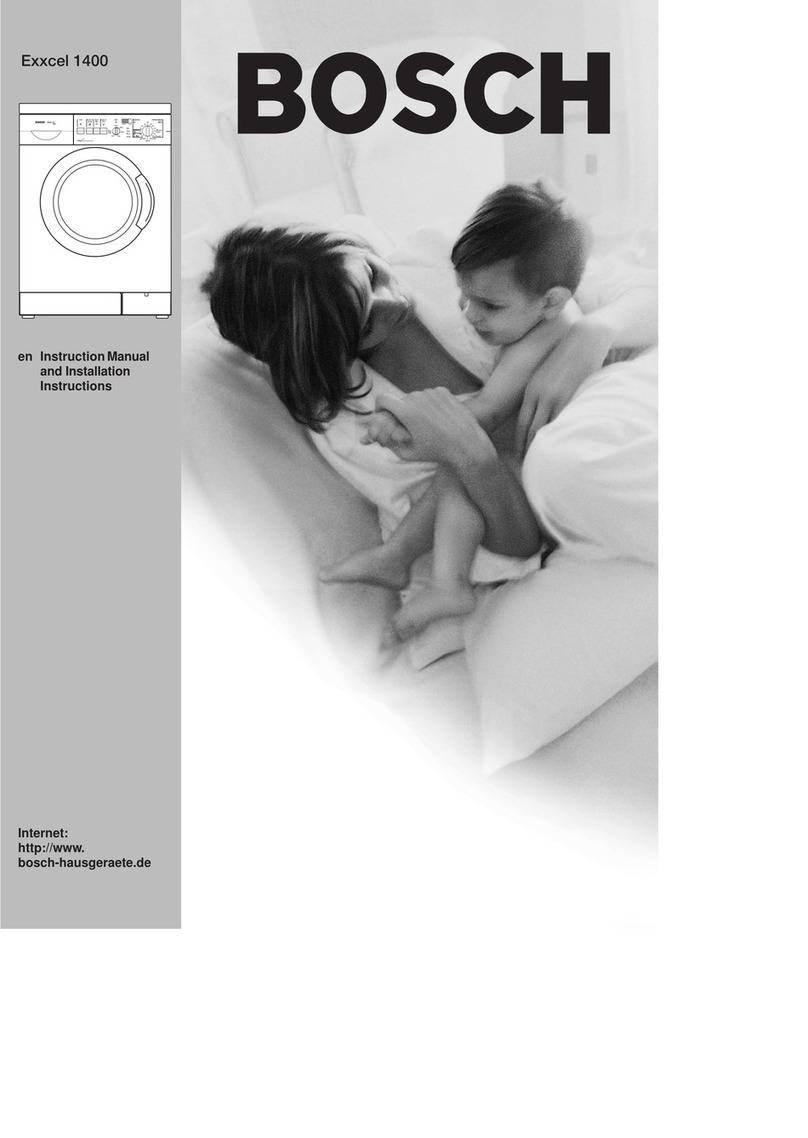 Bosch Exxcel 1400 Instruction manual and installation instructions