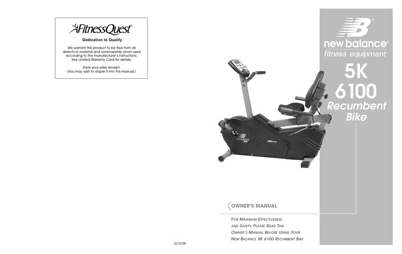 New Balance 5K 6100 owner's manual