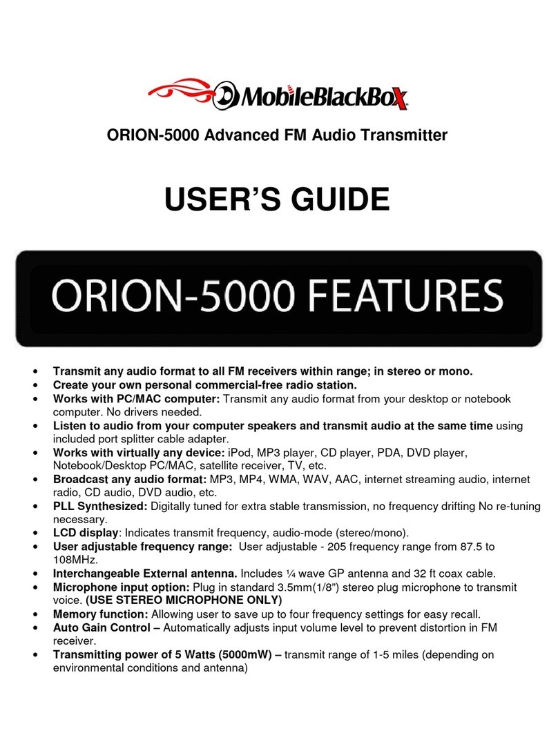 Mobile Black Box ORION-5000 user guide
