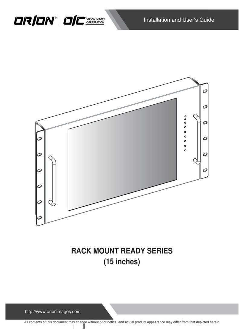 Orion RACK MOUNT READY SERIES User manual