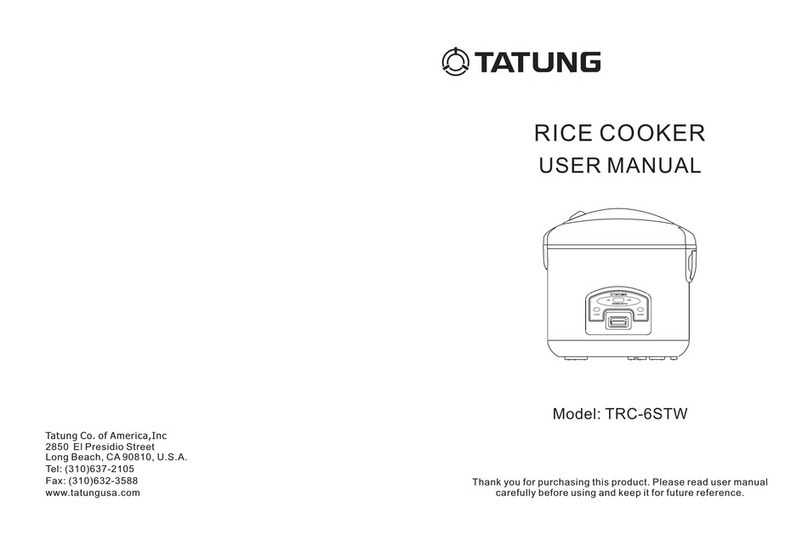 Tatung TRC-6STW User manual