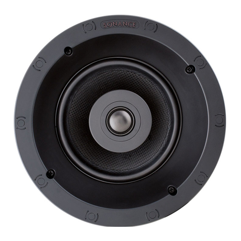 Sonance VISUAL PERFORMANCE VP62R TL User manual