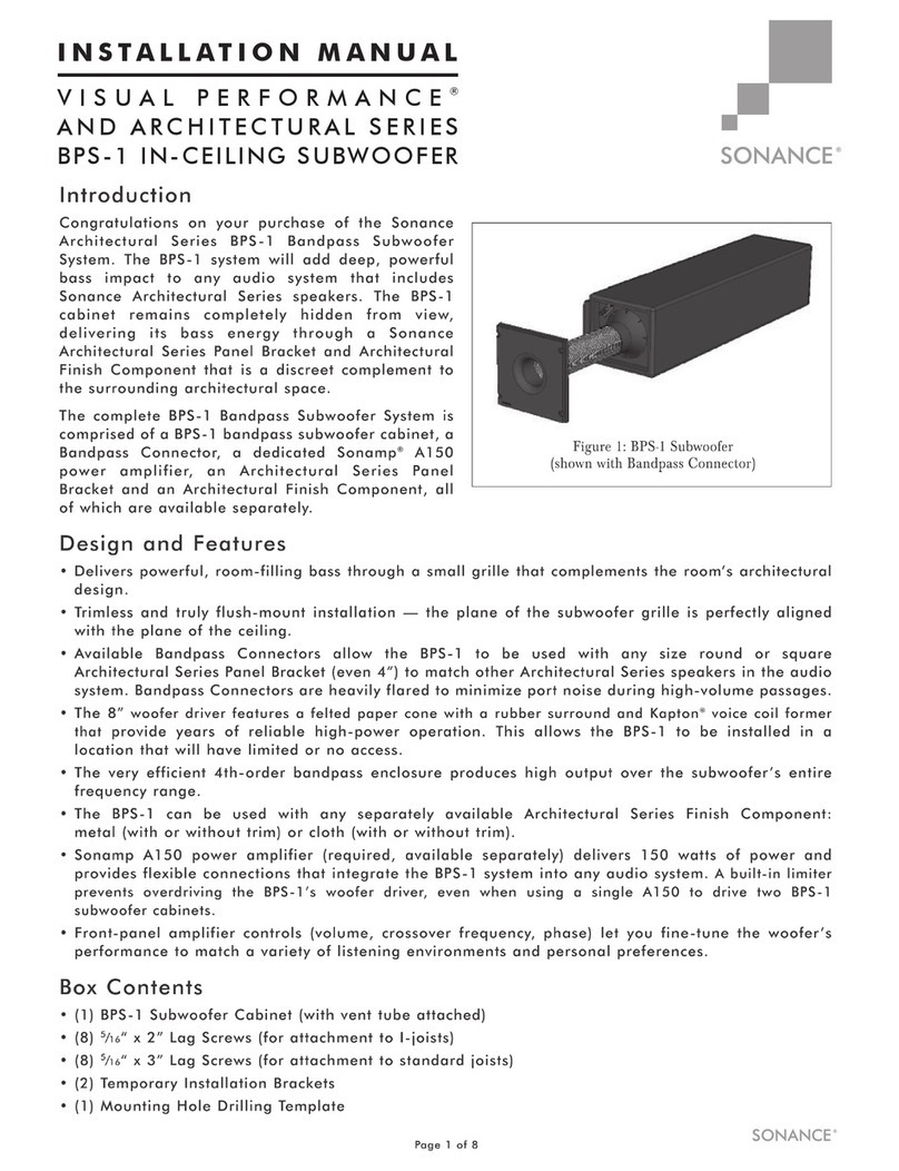 Sonance BPS-1 installation manual