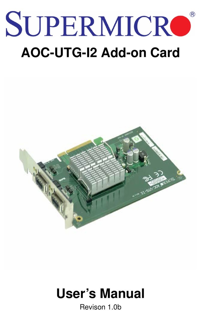 Supermicro AOC-UTG-I2 User manual