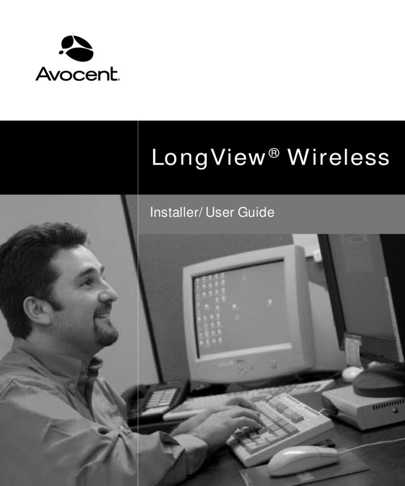 Avocent LongView Wireless Installation and maintenance instructions
