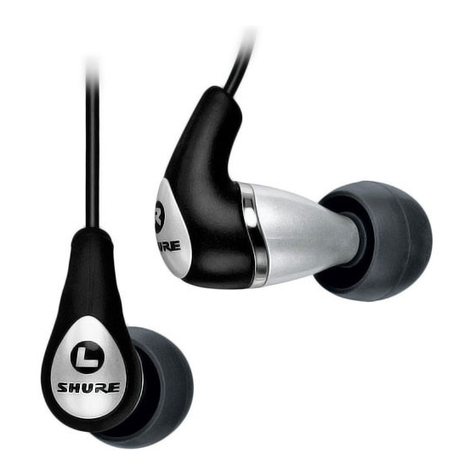 Shure Sound Isolating SE310 User manual