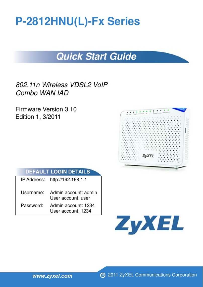 ZyXEL Communications P-2812HNUL-F1 User manual