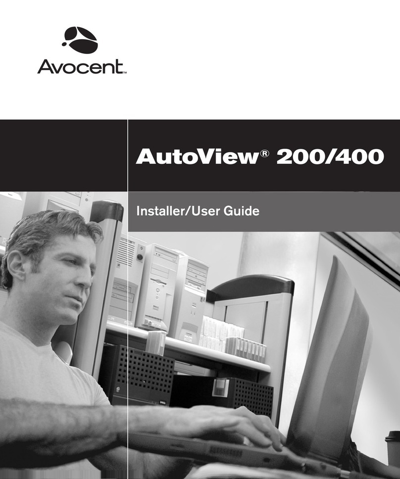 Avocent AutoView 200 Installer/user guide
