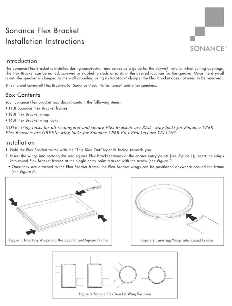 Sonance Flex Bracket installation instructions