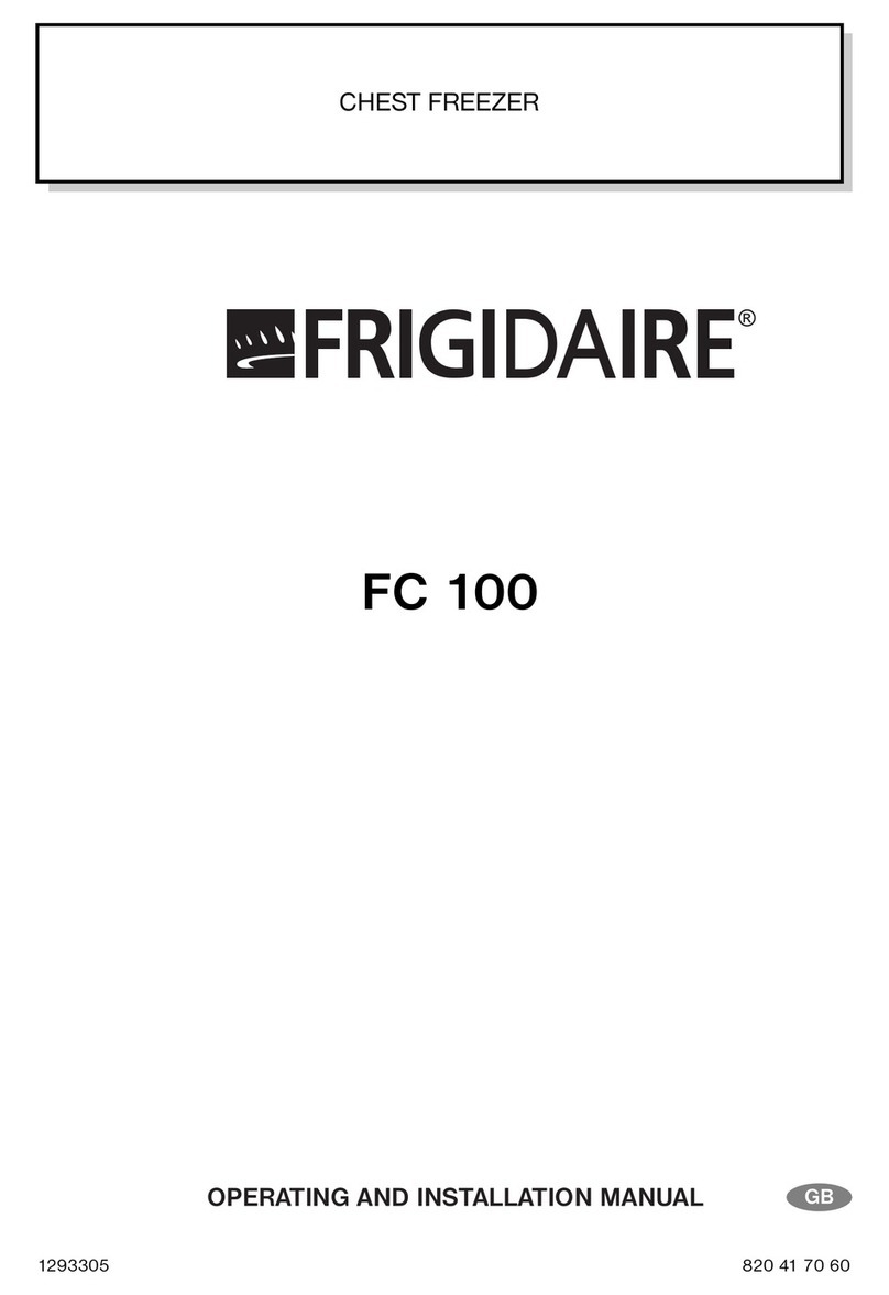 Frigidaire FC 100 Specification sheet