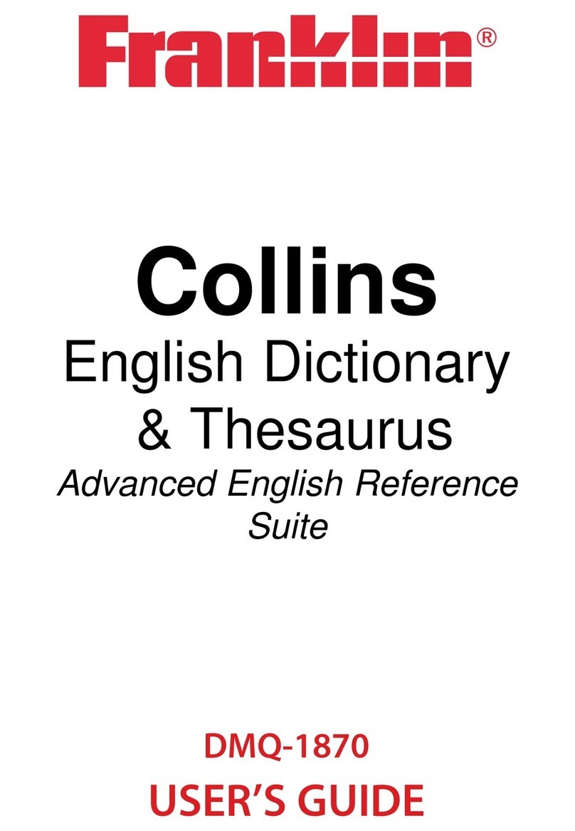 Franklin Collins DMQ-1870 User manual Franklin Collins DMQ-1870 User manual