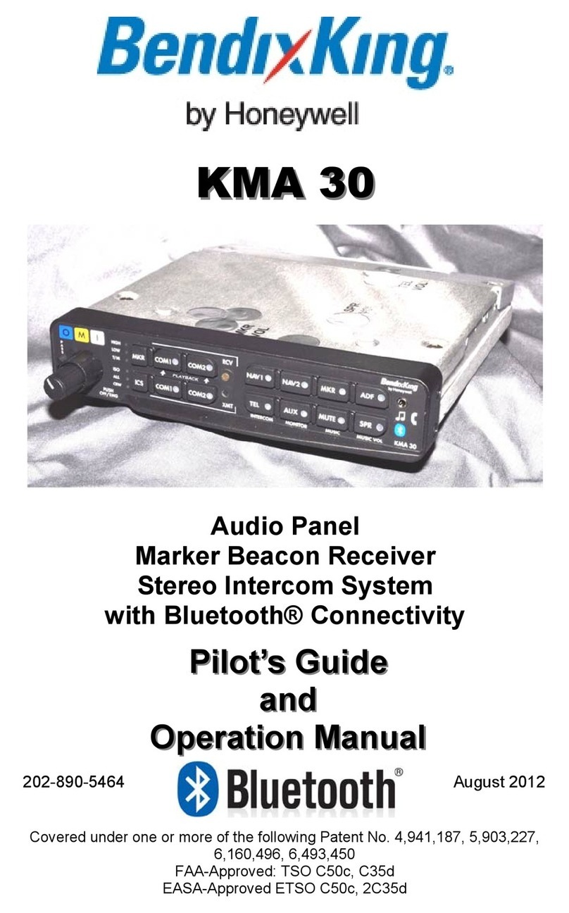 Honeywell Bendix/King KMA 30 User manual
