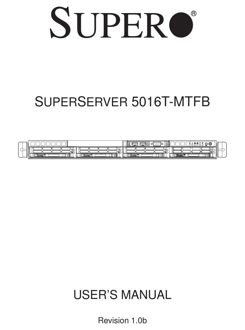 Supero SUPERSERVER 5016T-MTFB User manual