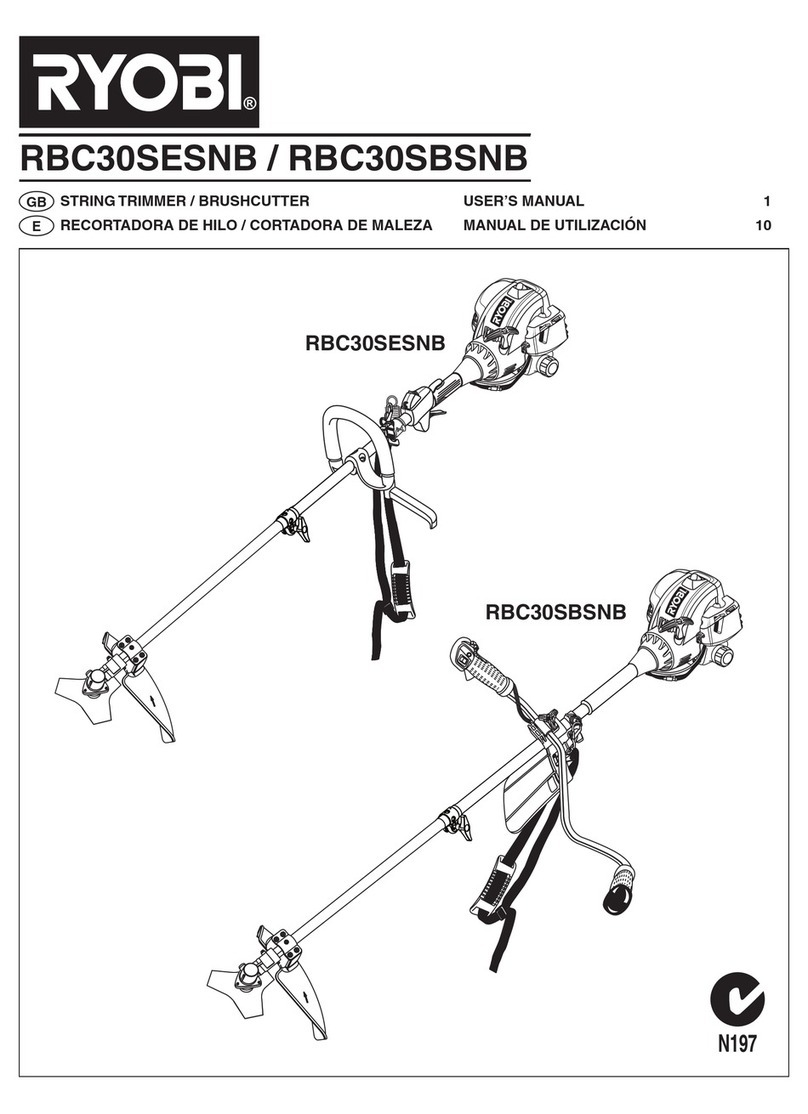 Ryobi RBC30SESNB user guide