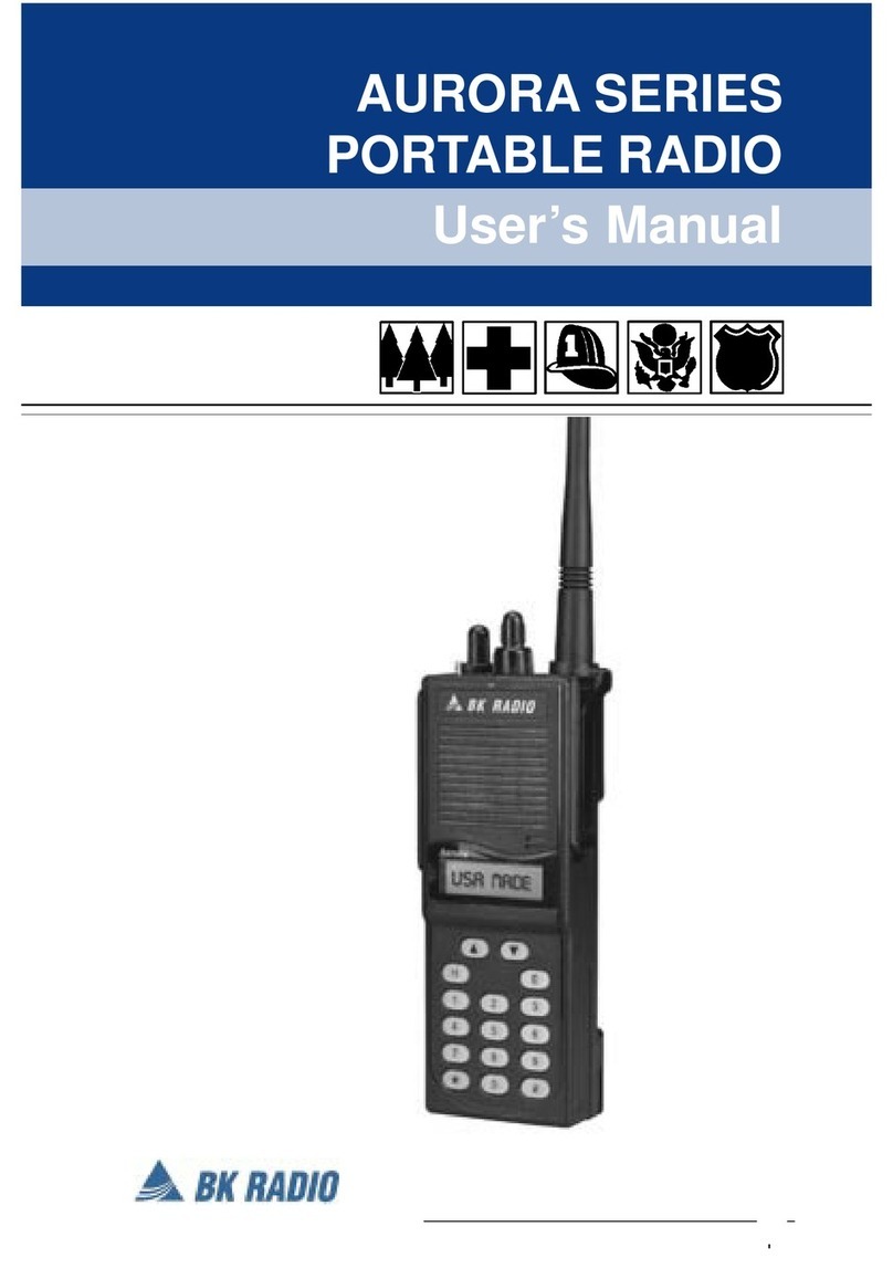 BK Radio Aurora Series User manual