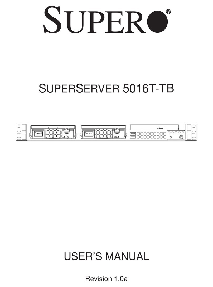 Supero SUPERSERVER 5016T-TB User manual