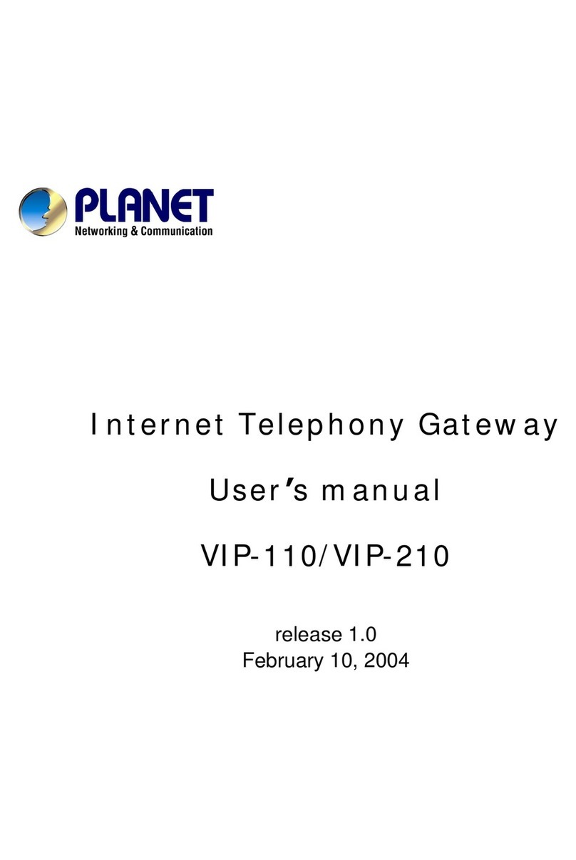 Planet VIP-110 user manual