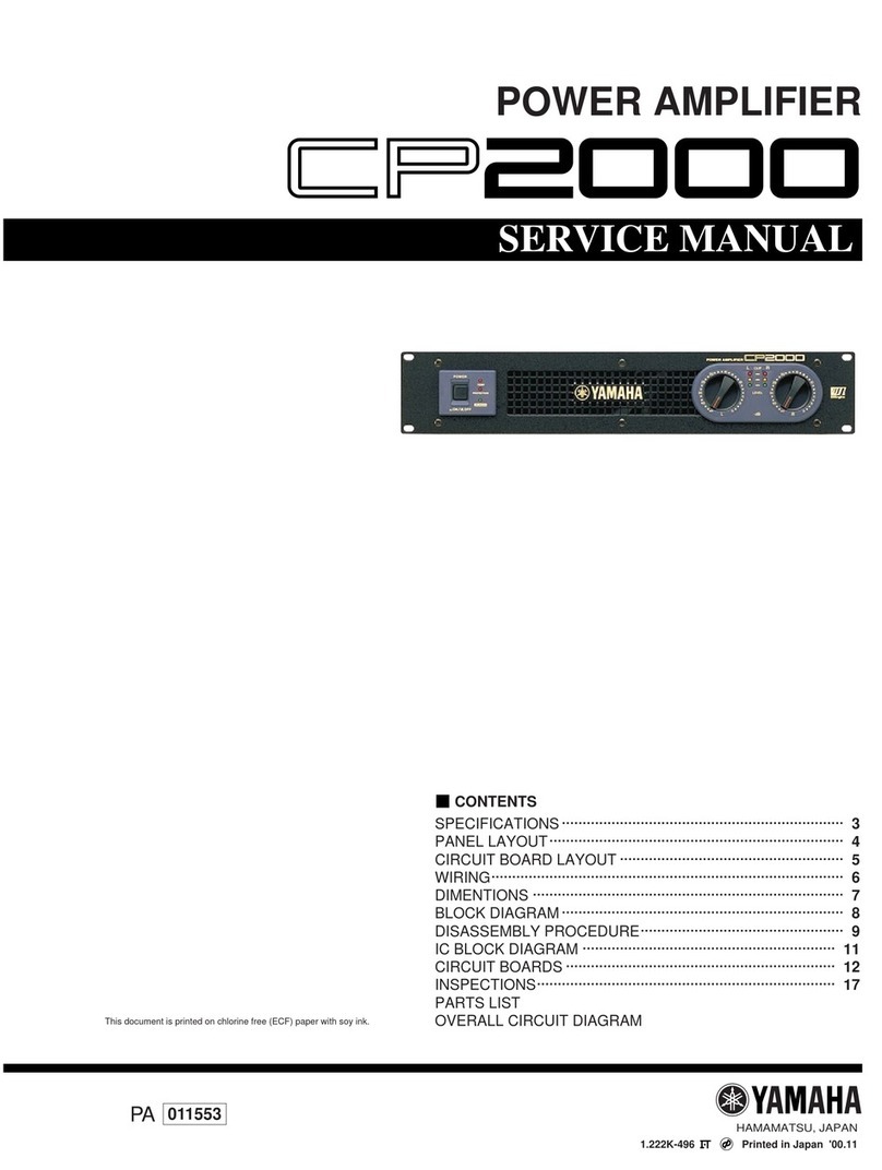 Yamaha CP2000 Service manual