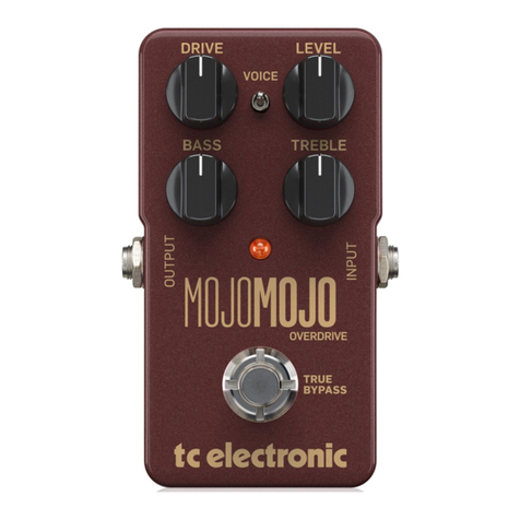 TC Electronic MOJOMOJO OVERDRIVE User manual
