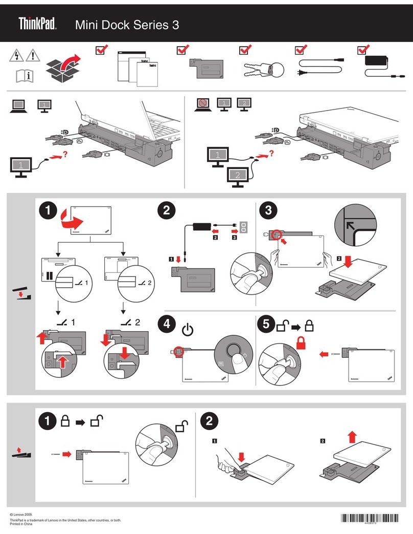 Lenovo Mini Dock 3 series Quick install guide
