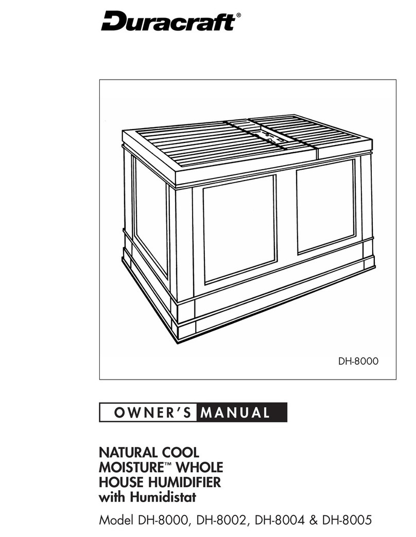 Duracraft DH8004 owner's manual