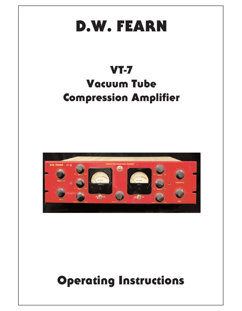 D.W. Fearn VT7 operating instructions