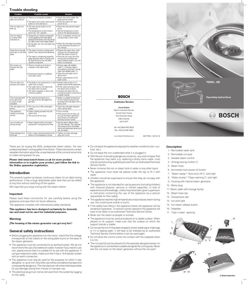 Bosch Sensixx B25L operating instructions