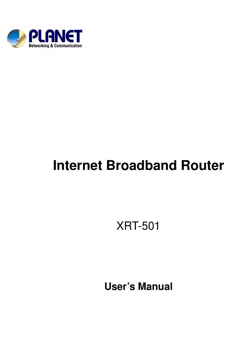 Planet XRT-501 User manual