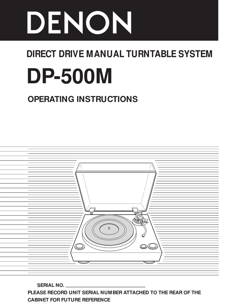 Denon DP-500M operating instructions