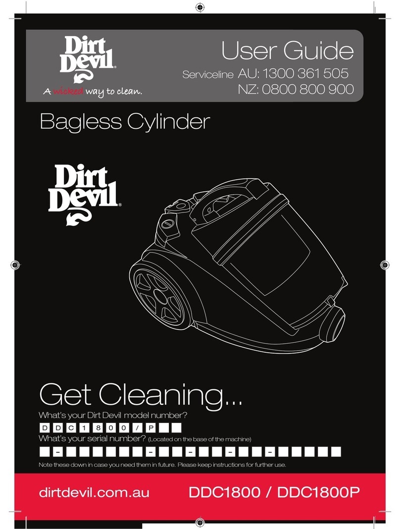 Dirt Devil DDC1800P User manual