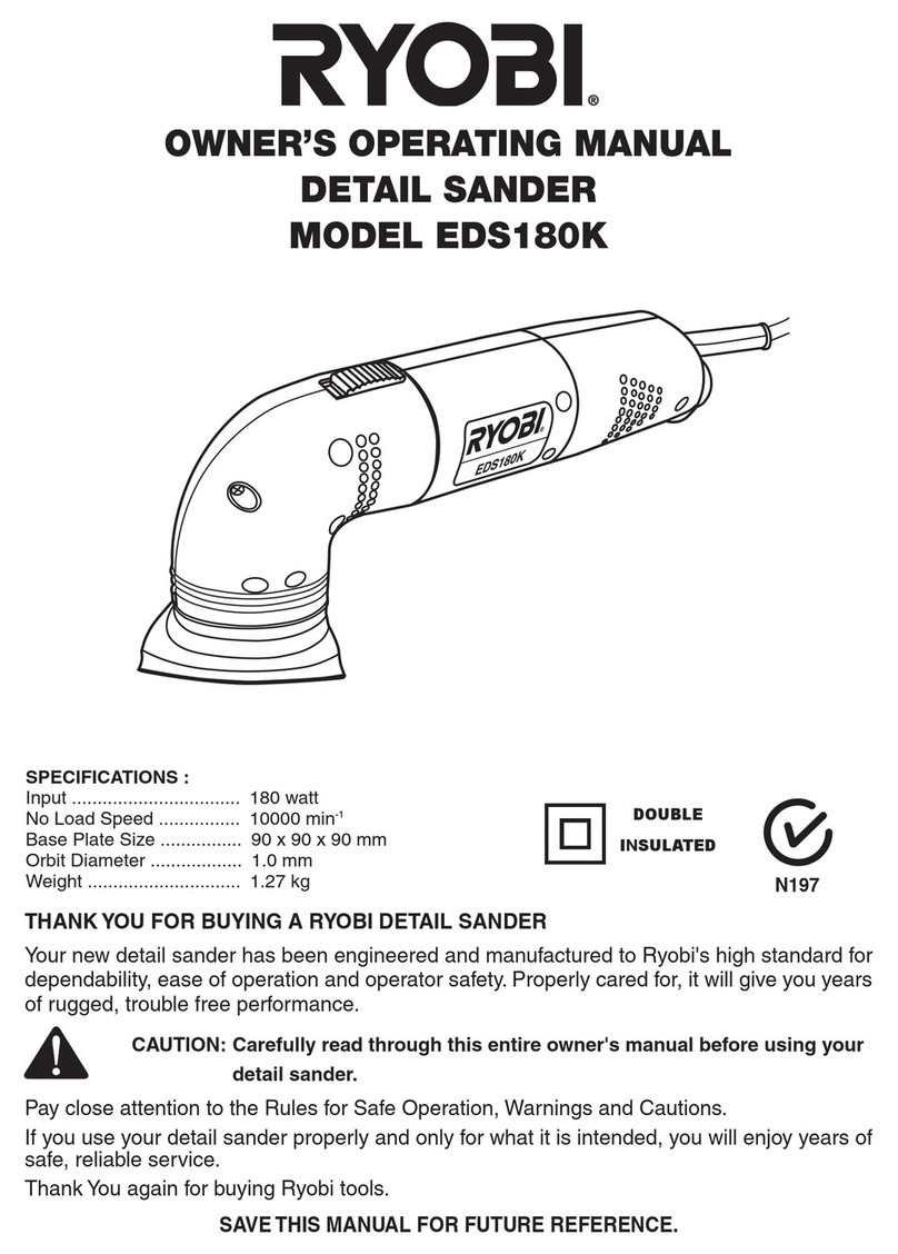 Ryobi EDS180K Owner's operating manual