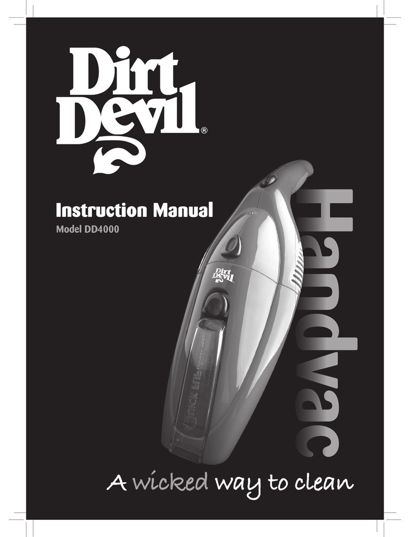 Dirt Devil Handvac DD4000 instruction manual