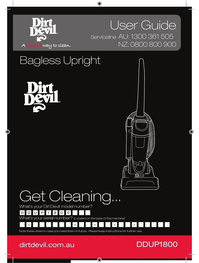 Dirt Devil DDUP1800 User manual