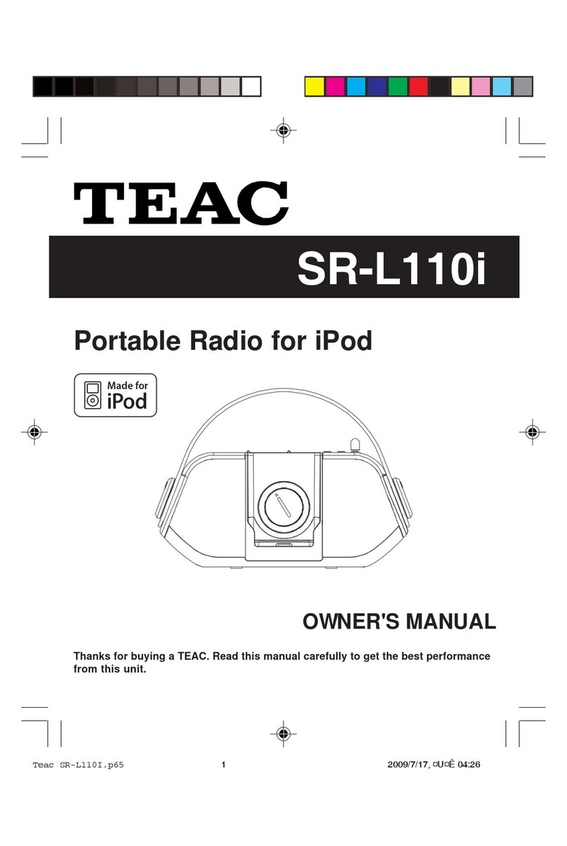 Teac SR-L110i owner's manual