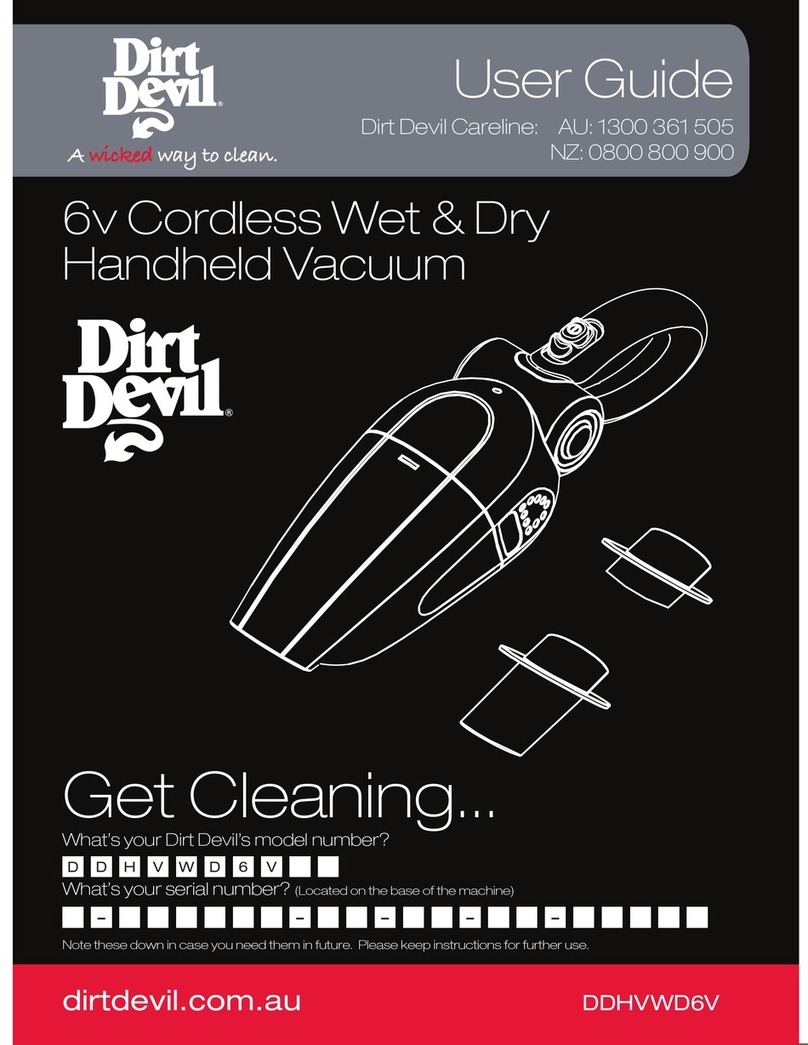 Dirt Devil DDHVWD6V User manual