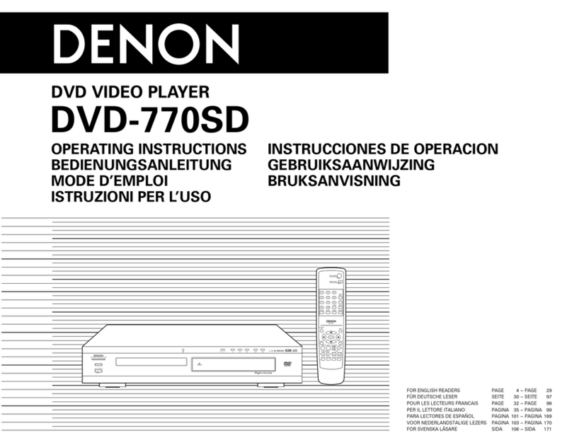 Denon DVD-770SD User manual