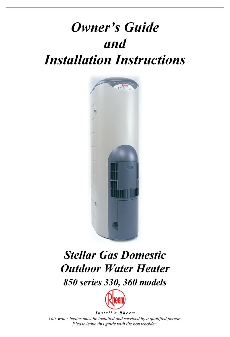 Rheem 850 Series 330 Instruction Manual Rheem 850 Series 330 Instruction Manual