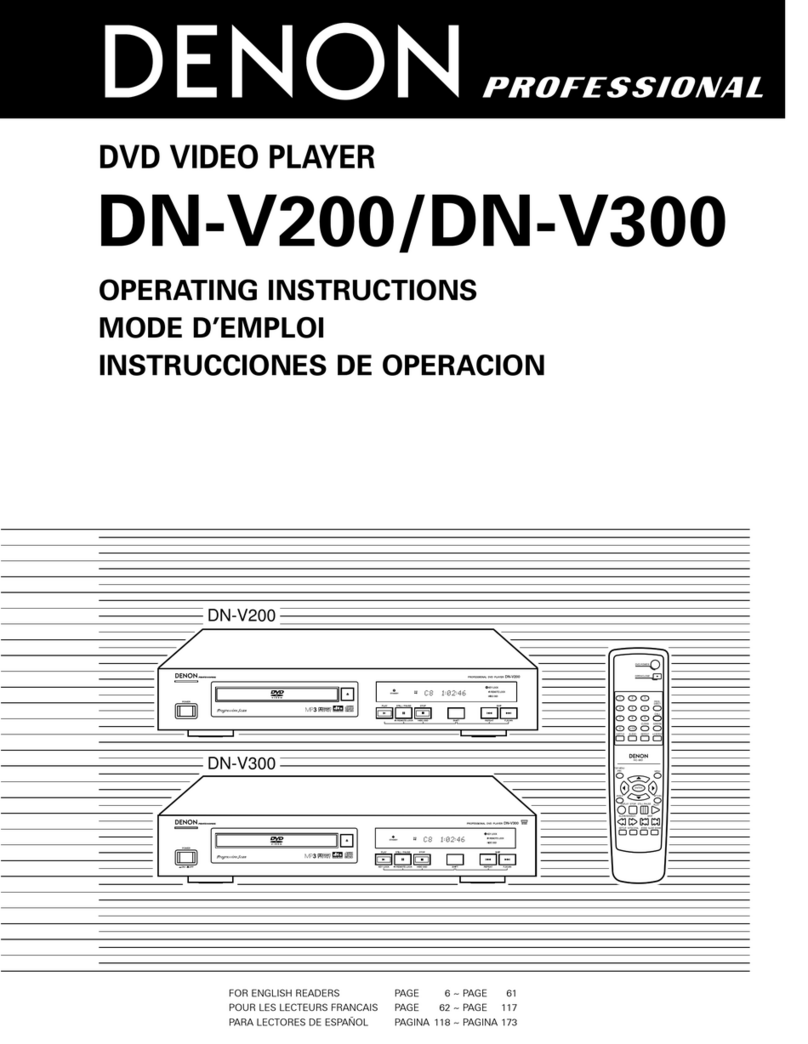 Denon DN-V300 - Professional DVD Player User manual