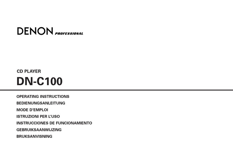 Denon Professional DN-C100 User manual